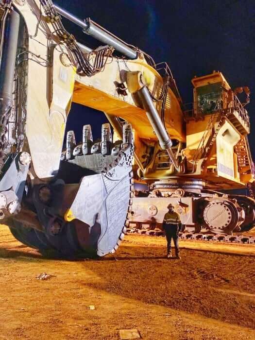 Heavy equipment on mine site